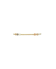 Load image into Gallery viewer, 2mm Yellow Gold Bracelet with Mixed Moonstone Space Pattern
