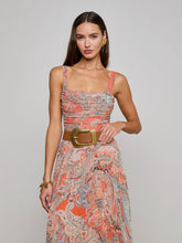 Load image into Gallery viewer, Rasha Mesh Paisley Tank
