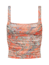 Load image into Gallery viewer, Rasha Mesh Paisley Tank

