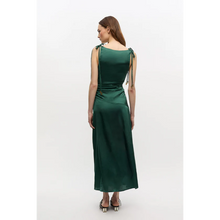 Load image into Gallery viewer, Satin Gathered Maxi Dress
