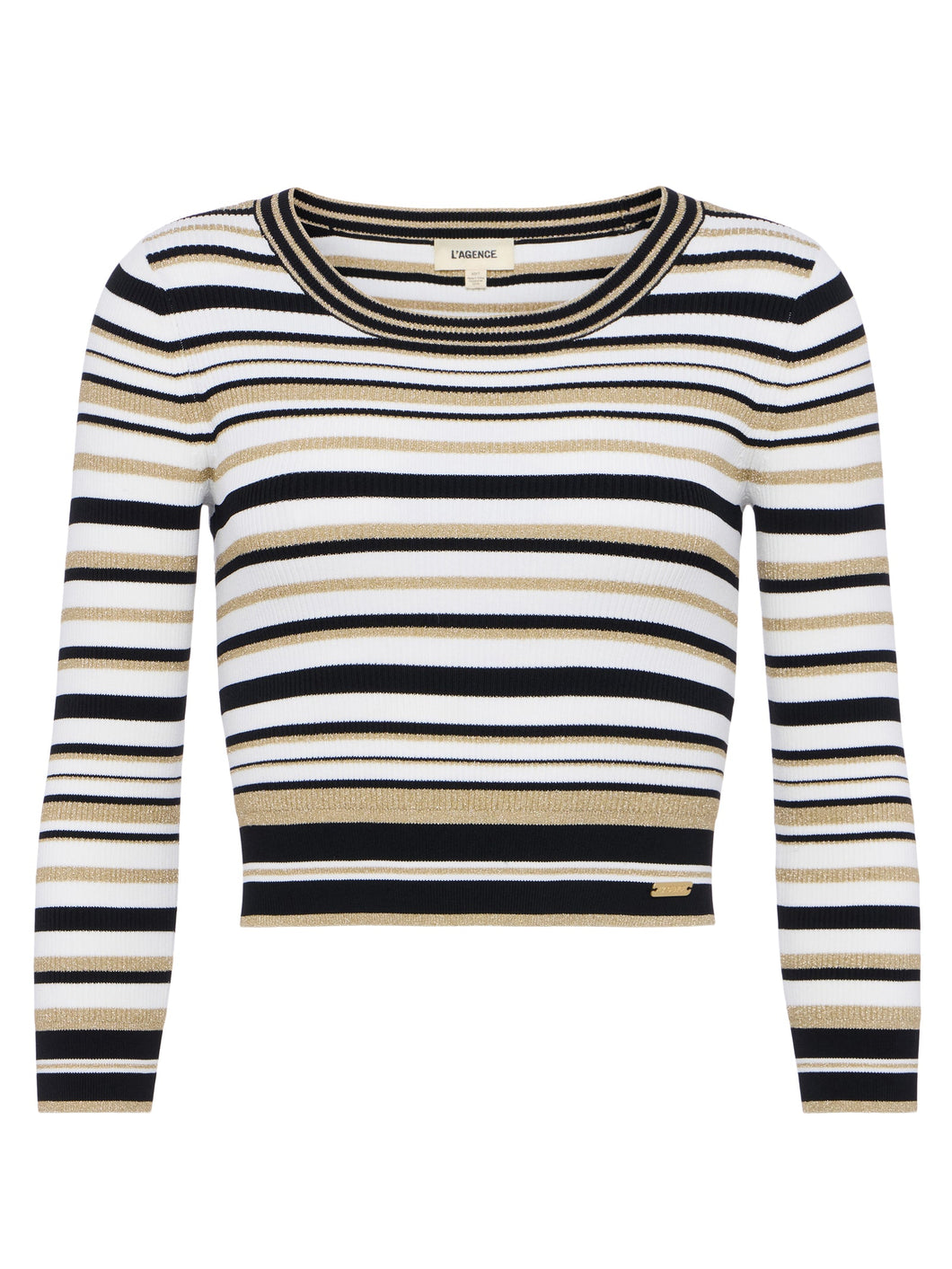 Yukio Striped Crop Crew