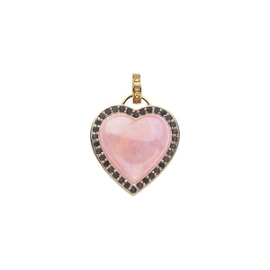 Love Set in Stone Rose Quartz Necklace