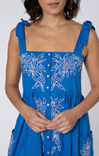 Load image into Gallery viewer, Tie Shoulder Dress with Flowers
