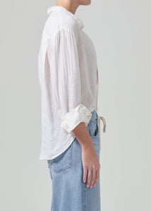 Kayla Shrunken Linen Shirt