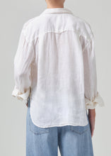 Load image into Gallery viewer, Kayla Shrunken Linen Shirt
