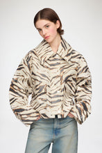 Load image into Gallery viewer, Jacket in Laminated Zebra
