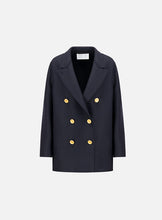 Load image into Gallery viewer, Slouchy Peacoat Pressed Wool

