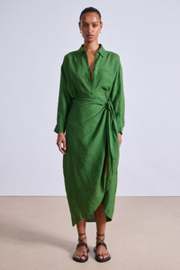 Alessandra Sarong Shirt Dress