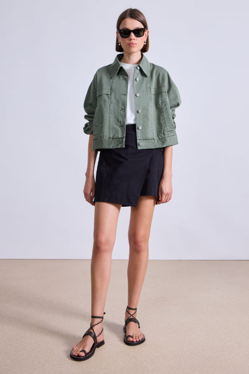 Cropped Trapeze Jacket