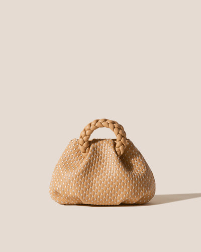 Hereu Calella Leather-trim Organic-cotton Tote Bag In Beige Multi