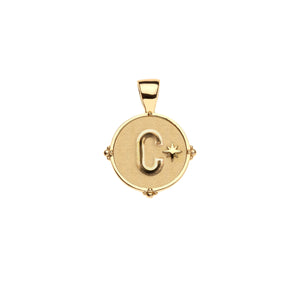 JW Letter Coin Necklace