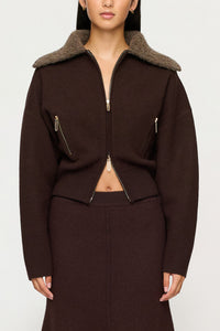Dakota Boiled Wool Bomber