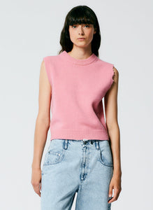 Soft Lambswool Distressed Vest