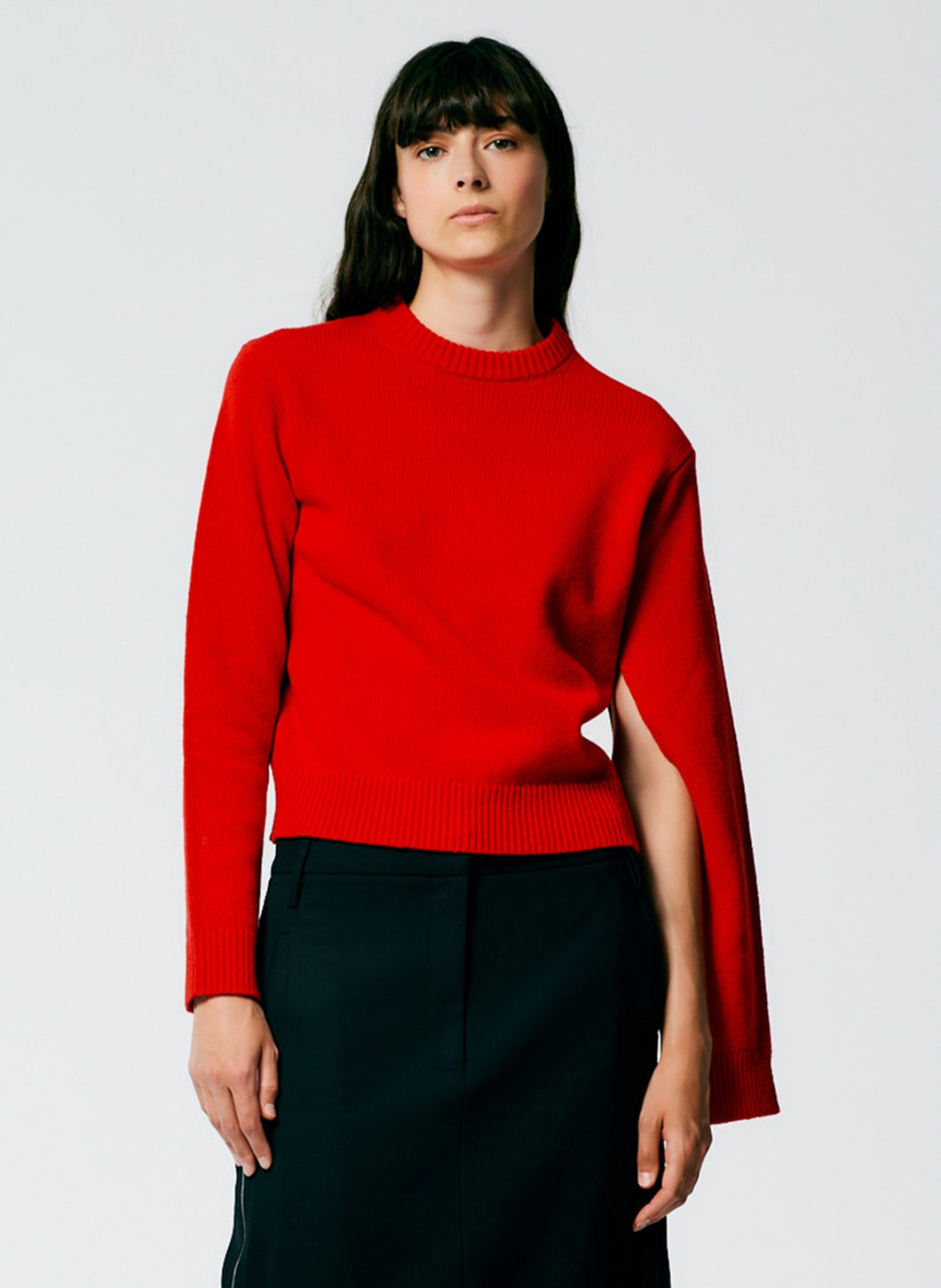 Soft Lambswool Shrunken Crewneck Pullover