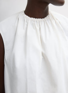 Lotte Nylon Shirred Neck Top