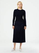 Load image into Gallery viewer, Superfine Wool Flannel Paneled Cargo Skirt
