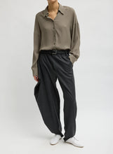 Cozy Flannel Side Drape Pant