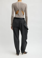 Cozy Flannel Side Drape Pant