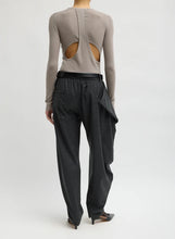 Cozy Flannel Side Drape Pant