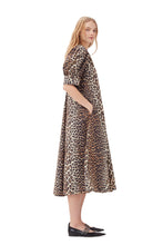 Load image into Gallery viewer, Printed Cotton Poplin V-Neck Dress
