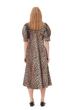 Load image into Gallery viewer, Printed Cotton Poplin V-Neck Dress
