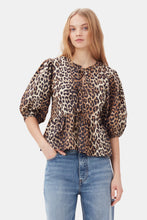 Load image into Gallery viewer, Printed Cotton Poplin Tie Blouse (Best-Seller Restocked!)
