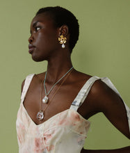 Load image into Gallery viewer, Lotus Pearl Earrings

