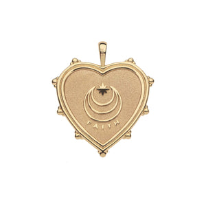 Faith JW Heart Pendant Necklace