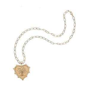 Faith JW Heart Pendant Necklace