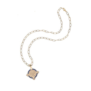 Forever Petite Embellished Coin Necklace