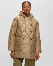 Load image into Gallery viewer, Shiny Quilted Hood Jacket
