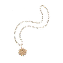 Load image into Gallery viewer, Hope Petite Embellished Coin Necklace
