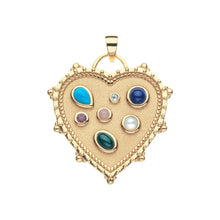 Load image into Gallery viewer, LOVE Treasure Trove Heart Pendant On 18" Drawn Link Chain
