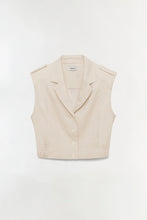 Load image into Gallery viewer, York Cropped Linen Vest
