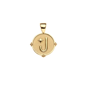 JW Letter Coin Necklace