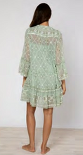 Load image into Gallery viewer, Flared Sleeve Dress with Mosaic Print
