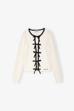 Load image into Gallery viewer, Cashmere Mix Tie String Cardigan
