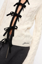 Load image into Gallery viewer, Cashmere Mix Tie String Cardigan
