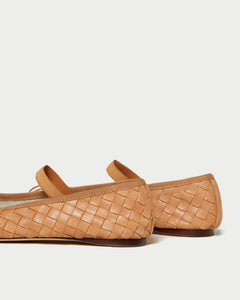 Leonie Woven Leather Ballet Flats