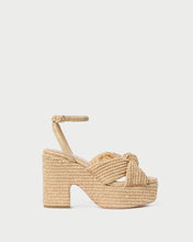 Load image into Gallery viewer, Liza Natural Platform Sandal
