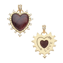 LOVE Dolce Carved Heart 16-18" Classic Rolo Chain