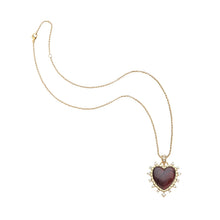 LOVE Dolce Carved Heart 16-18" Classic Rolo Chain