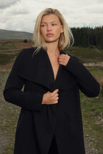 MAI Wool Wrap Coat - Black