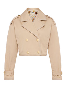 Kento Cropped Trench Coat