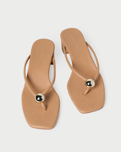 Odessa Dune Leather Heeled Sandal