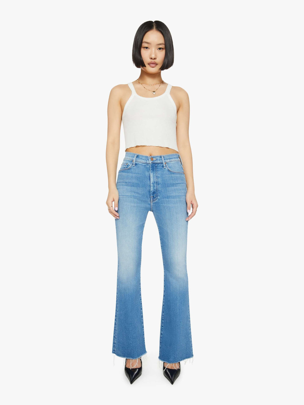 The Lil' High Waisted Weekender Fray Jean