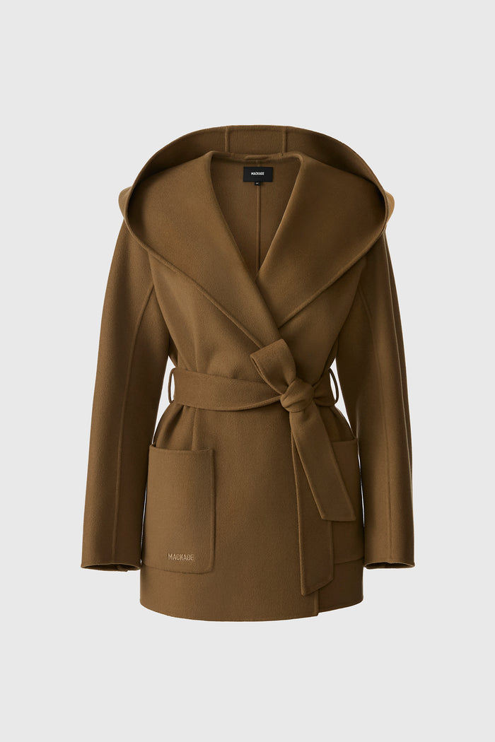 PAYA Wool Wrap Coat With Sash Belt - Pre-Order