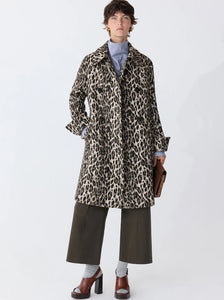 PERRY Animal Jacquard Coat Natural