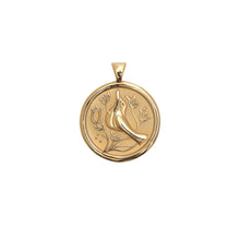 Load image into Gallery viewer, Peace JW Small Pendant Coin Necklace
