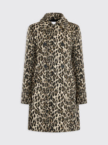PERRY Animal Jacquard Coat Natural